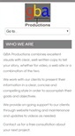 Mobile Screenshot of gbaproductions.com